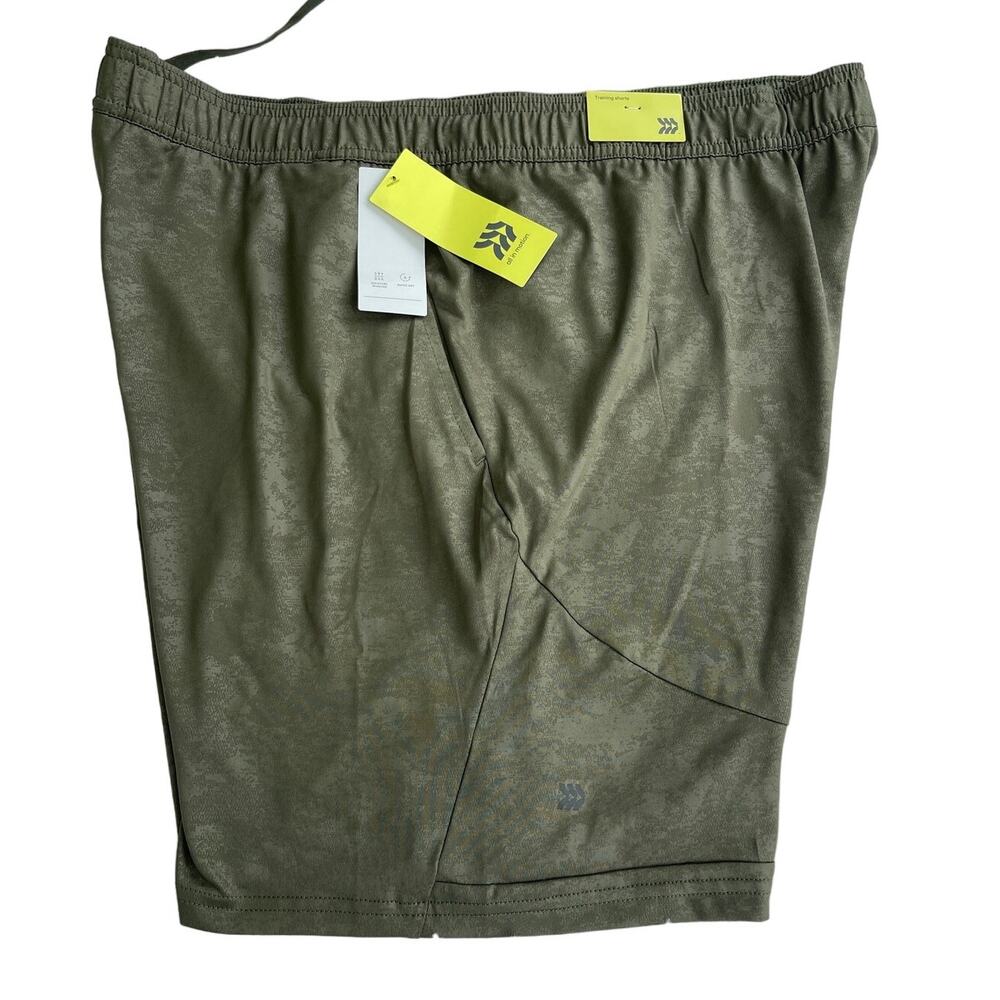 NWT all in motion Training Short olive green Quick Dry Men Sz 2XL NWT